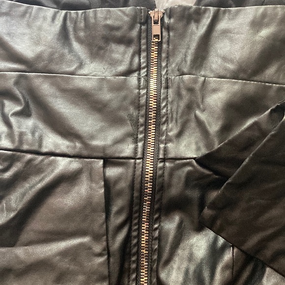 Leather like Polyester Dress - Picture 3 of 5